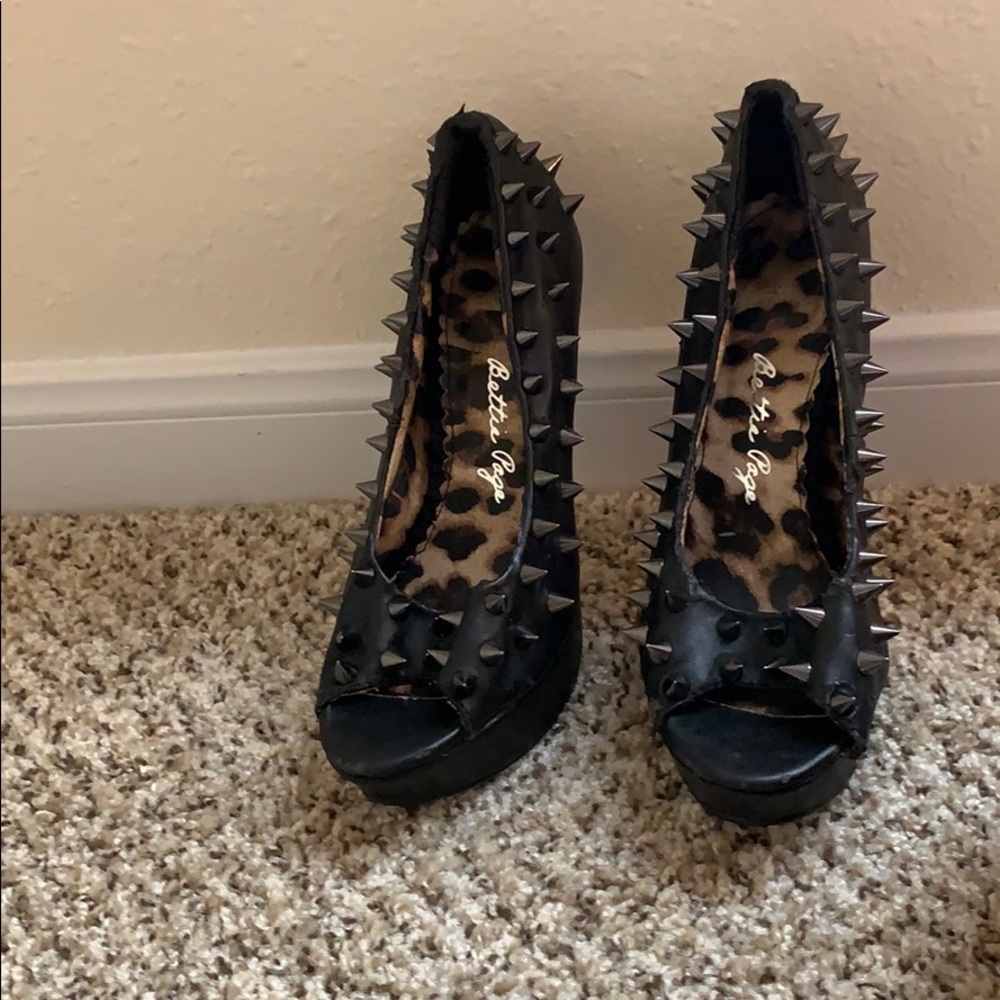 Stiletto spiked heels
